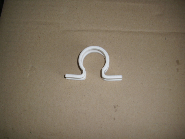 Beugel pvc 32mm WIT